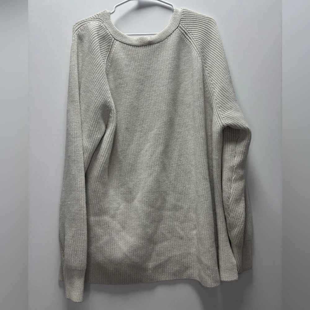 Athleta Switchback Pullover Sweater | Moonlight Heather, size XL - Picture 2 of 3